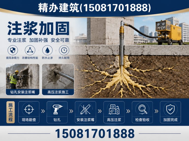 曲周县厂房地面下沉注浆展示图